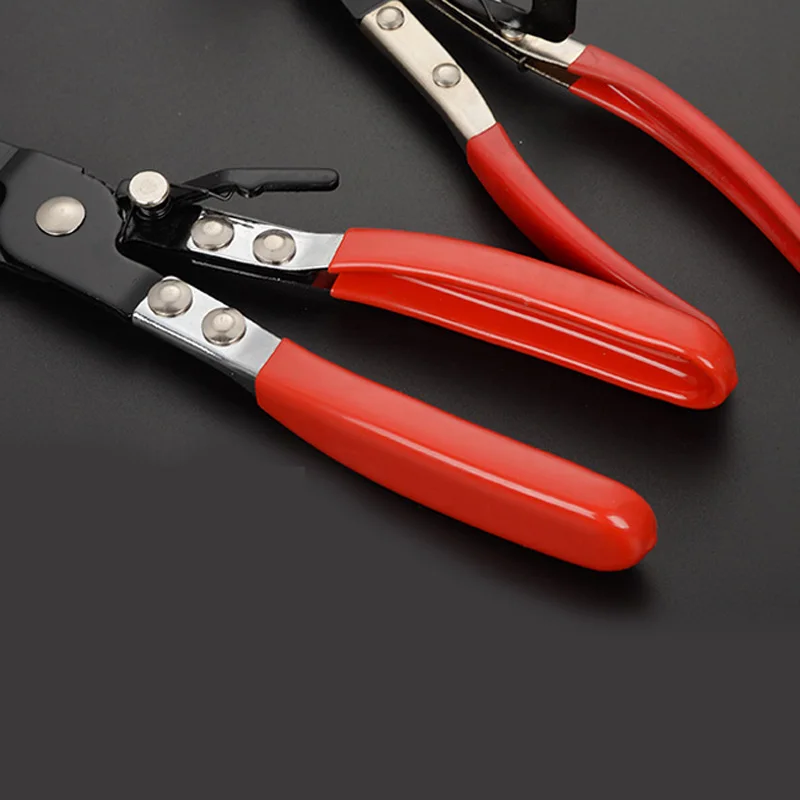 

Accessory 2pcs Car Removal Tool Bend Flat Head Type Hose Clamp Pliers Red Replace Pro 215mm Practical Professional Useful