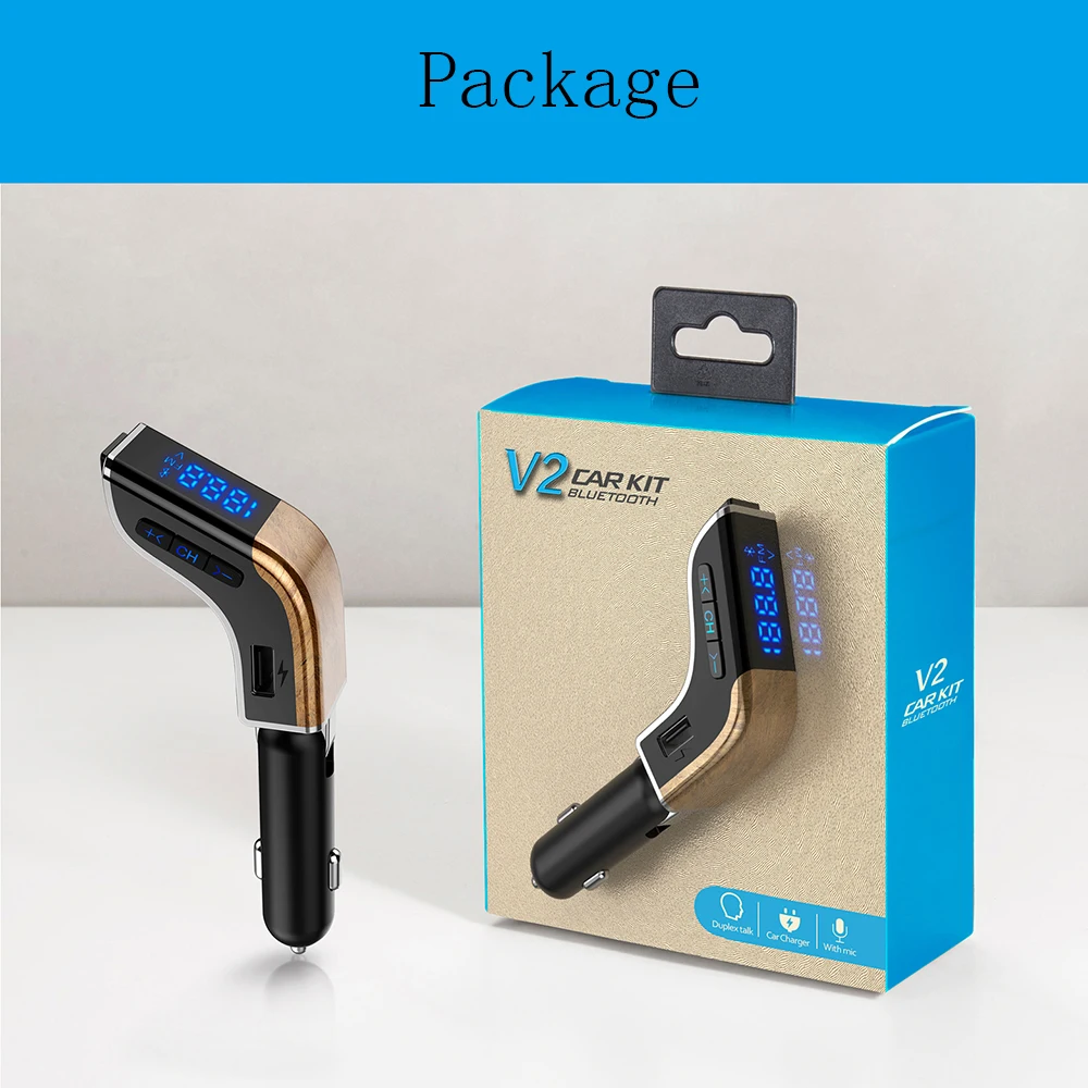 4 в 1 Hands Free Беспроводной Bluetooth MP3 плеер автомобиля FM USB Аудиомагнитолы