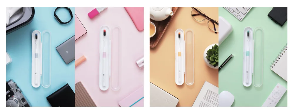 Xiaomi высокое качество DOCTOR-B Водонепроницаемый Портативный 4 шт./компл., что обеспечивает глубокое очищение кожи Зубная щётка гигиена полости рта электрическая зубная щетка, способный преодолевать Броды для взрослых для путешествий