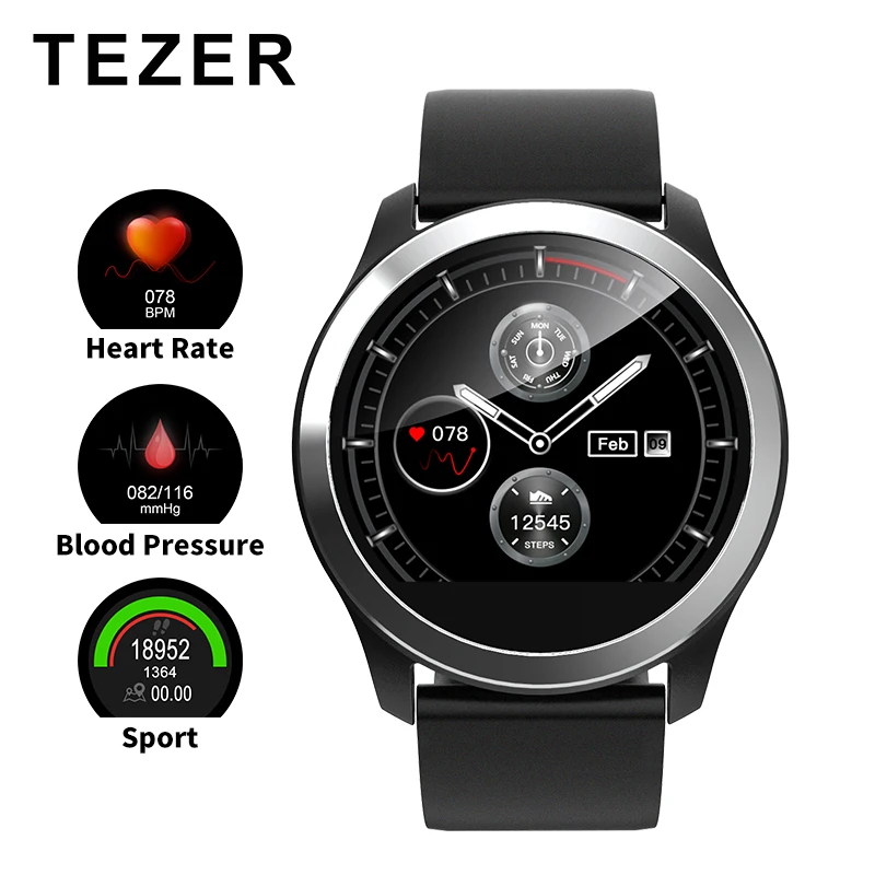 TEZER Z03 браслет для занятий спортом умные часы ЭКГ схема сердечный ритм монитора