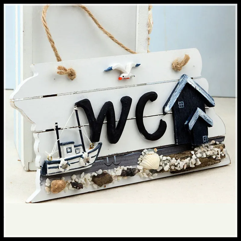 Деревянная привлекательная дверная тарелка в средиземноморском стиле домашний