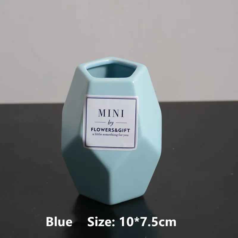 Blue - Small Керамическая кисточка для макияжа, баночки для хранения косметики, органайзер, ручка, держатель для кисти для макияжа, лоток для хранения - Цвет: Blue - Small