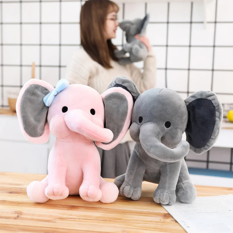 Милые детские мягкие плюшевые игрушки с изображением слона Kawaii Dumbo Stitch подушка