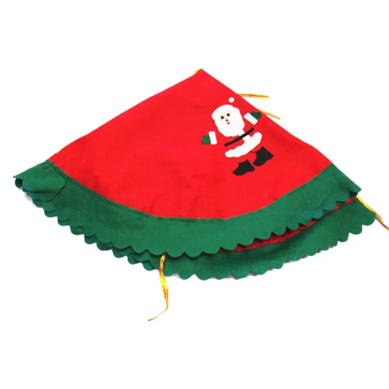 

60cm 80cm 90cm Santa Claus Tree Skirt Christmas Tree Skirts XMAS Tree Decoration Merry Christmas Supplies Snowman Tree Skirt