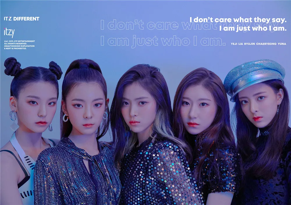 Бургундия ITZY Kpop плакаты корейские певцы белая бумага с покрытием печатает четкое изображение украшения дома - Цвет: Бургундия