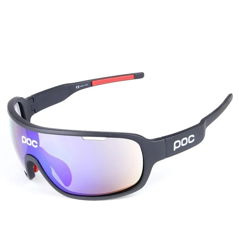 Black Мужские и женские спортивные очки POC, солнцезащитные очки Oculos Occhiali Ciclismo, солнцезащитные очки для рыбалки - Цвет линз: Black