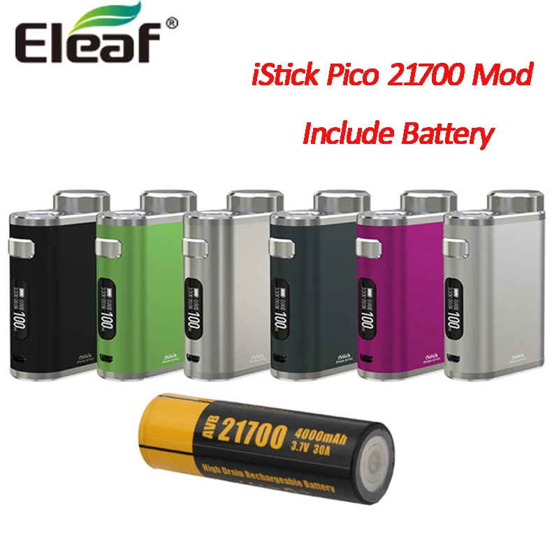 Оригинальный Eleaf iStick Pico 21700 мод 100 Вт бокс совместим с 21700/18650 батареей электронной