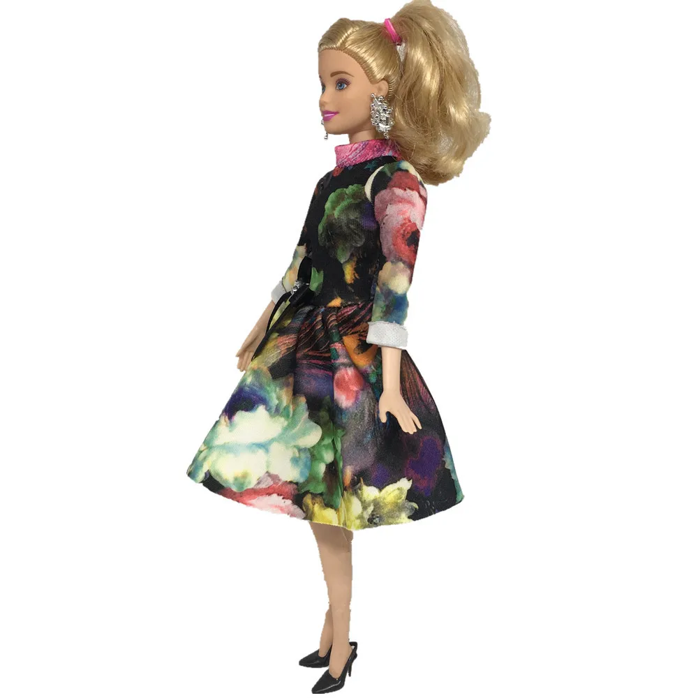 NK новейший комплект Кукольное платье модная мини юбка мягкая ткань благородный и