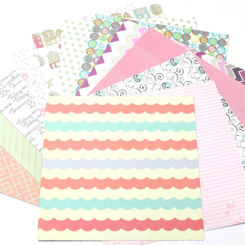 

YPP CRAFT 6 ''без кислоты, с рисунком, семейный набор из 12 листов, печатная фоновая бумага