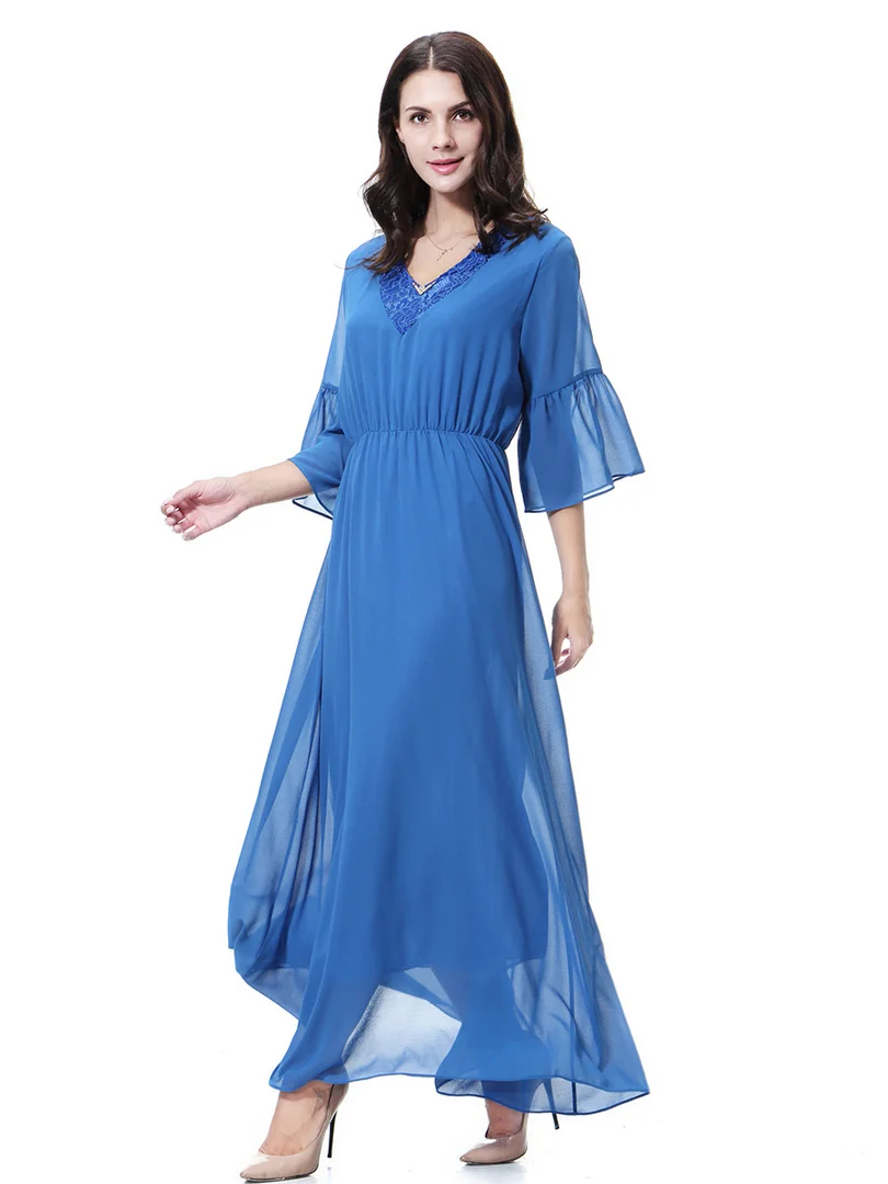 Caftan Продвижение взрослых полиэстер шифон Формальные нет 2018 мусульманская