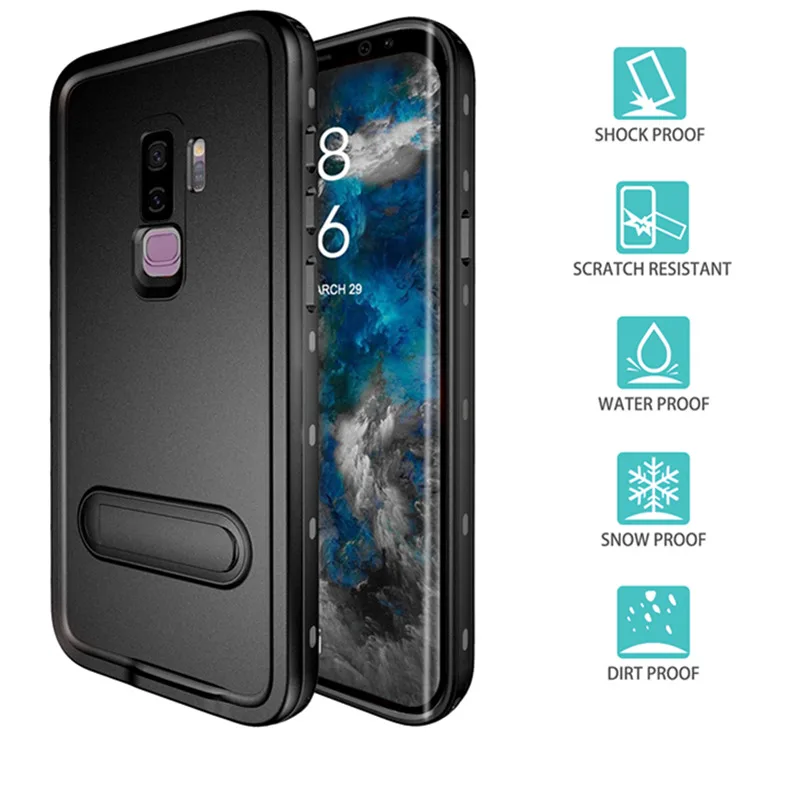 Водостойкий Чехол для Samsung Galaxy S8 9 плюс крышка 360 полная защита противоударный Броня Открытый Дайвинг Плавание телефонные чехлы