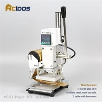 wt 90ds rcidos stamping machineleather bronzingcreasing machinehot foil stamping machine110v220vwith foil roll holder