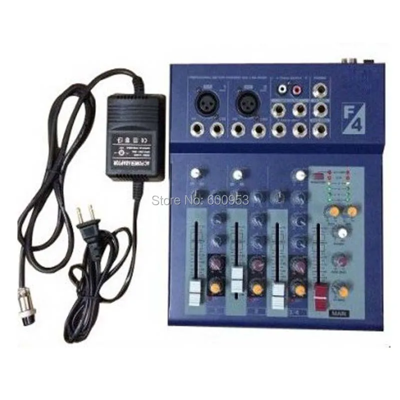 Распродажа! Pro 4 канальный микшер смешивания звук консоли для беспроводной