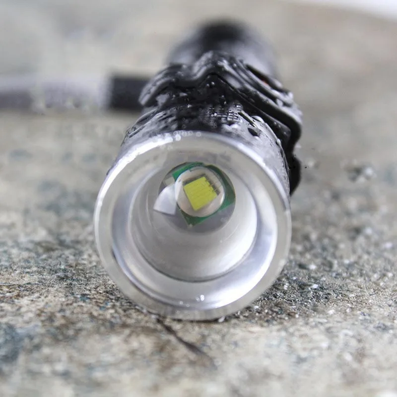 Фонарик с USB подзарядкой алюминиевый XPE/T6 светодиодный для кемпинга с дозаправкой с регулируемым фокусом света мини открытый портативные огни автомобиля