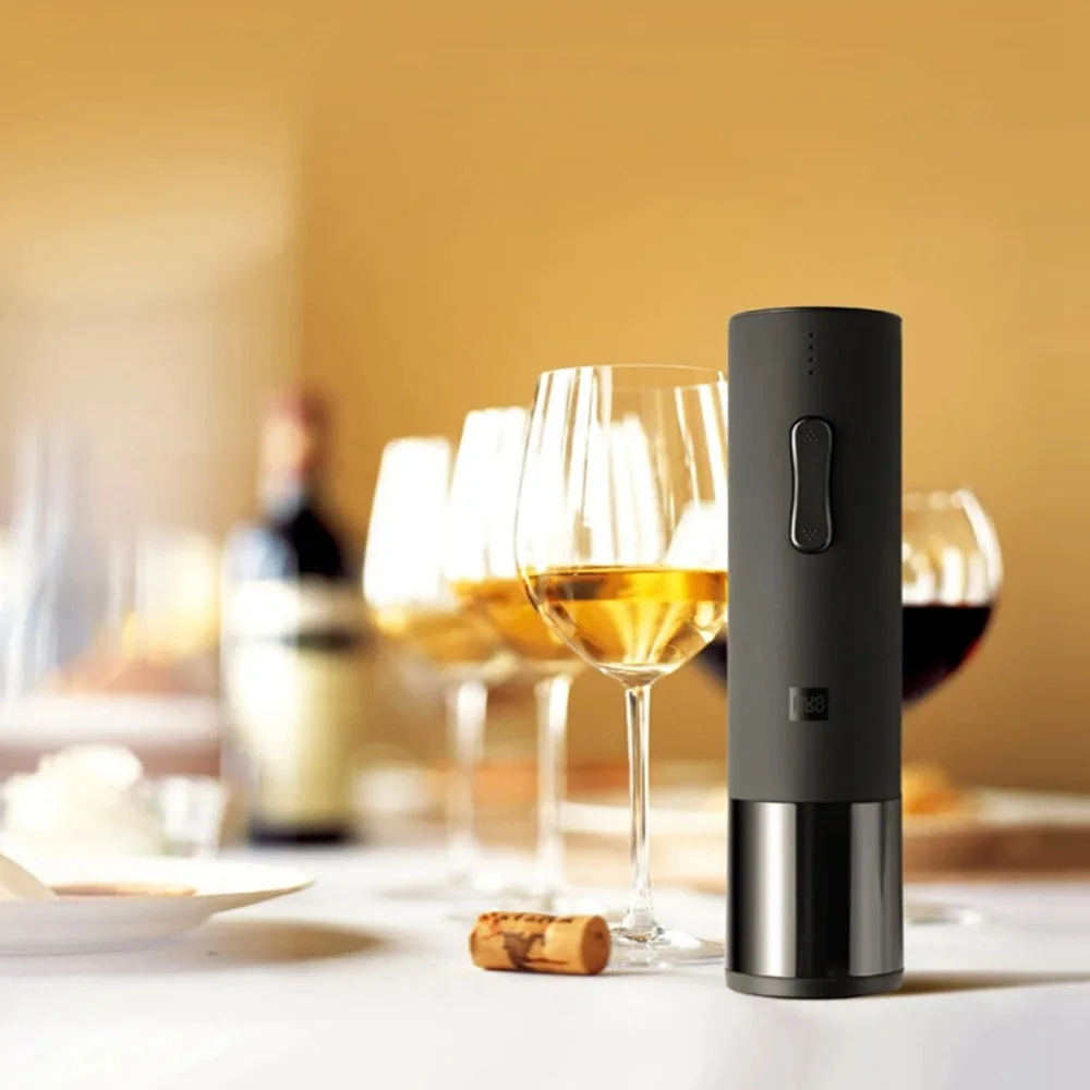 Xiaomi CIRCLE JOY Stainless Steel Electric Corkscrew Bottle Opener Quickly Open Tool for Wine - Silver | Бытовая техника