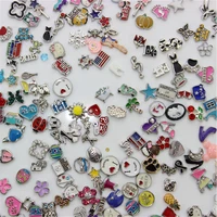 hot selling 20pcslot mix random floating charms living glass memory lockets floating charms diy jewelry accessory