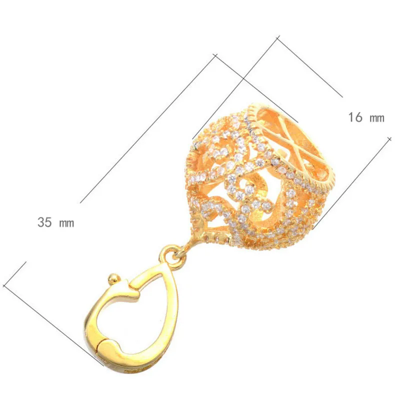 Аксессуары для ювелирных изделий подвески в виде короны из блестящего циркония