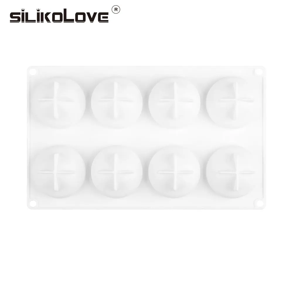 SILIKOLOVE 8 полости булочка форма мусс форма для торта силиконовая форма для выпечки украшения инструменты для выпечки