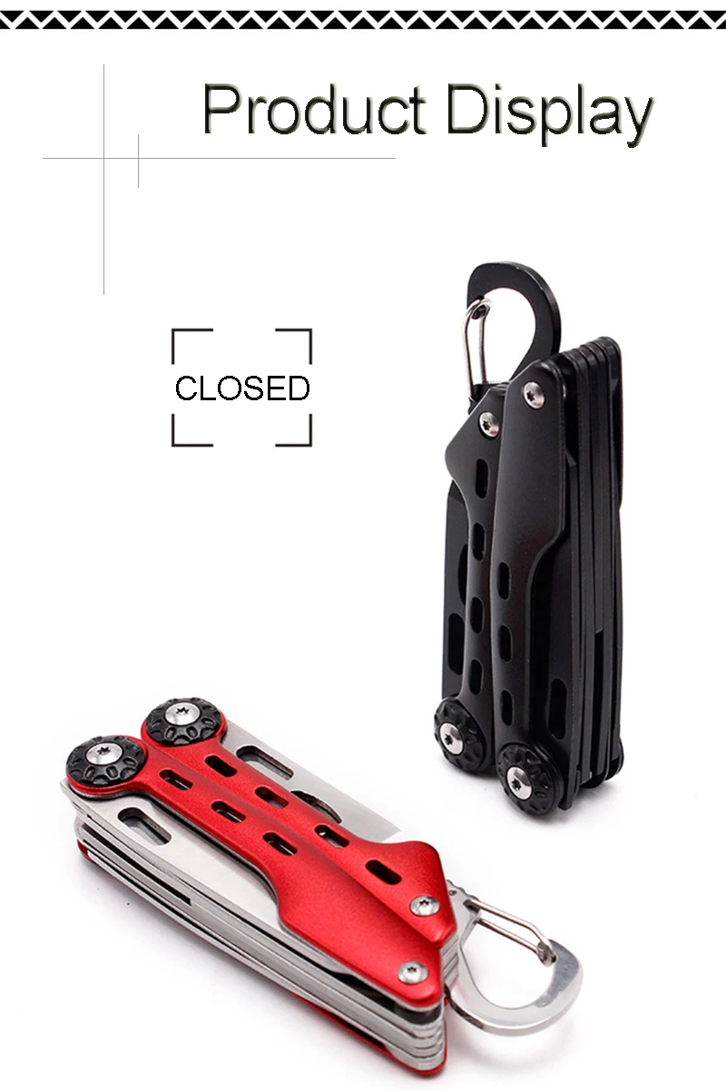 KALAIDUN плоскогубцы многофункциональный инструмент для зачистки проводов обжимной инструмент резак кабеля складной EDC нож открывалка портативный Открытый Кемпинг выживания