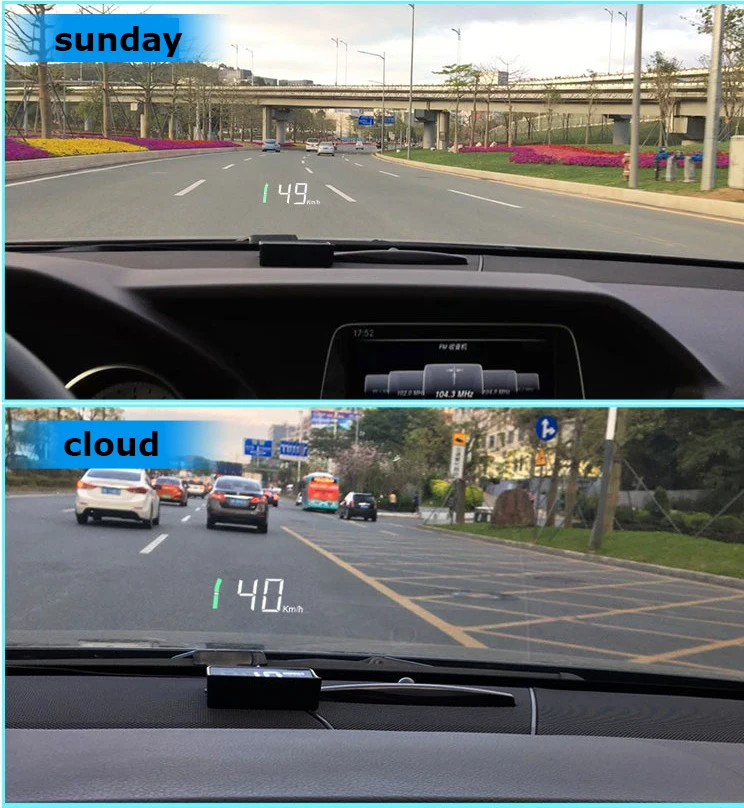 Новейшая модель; HUD бортовой компьютер C200 A100S автомобильный коллиматорный Дисплей превышение скорости Предупреждение Системы проектор лобовое стекло Напряжение сигнализации