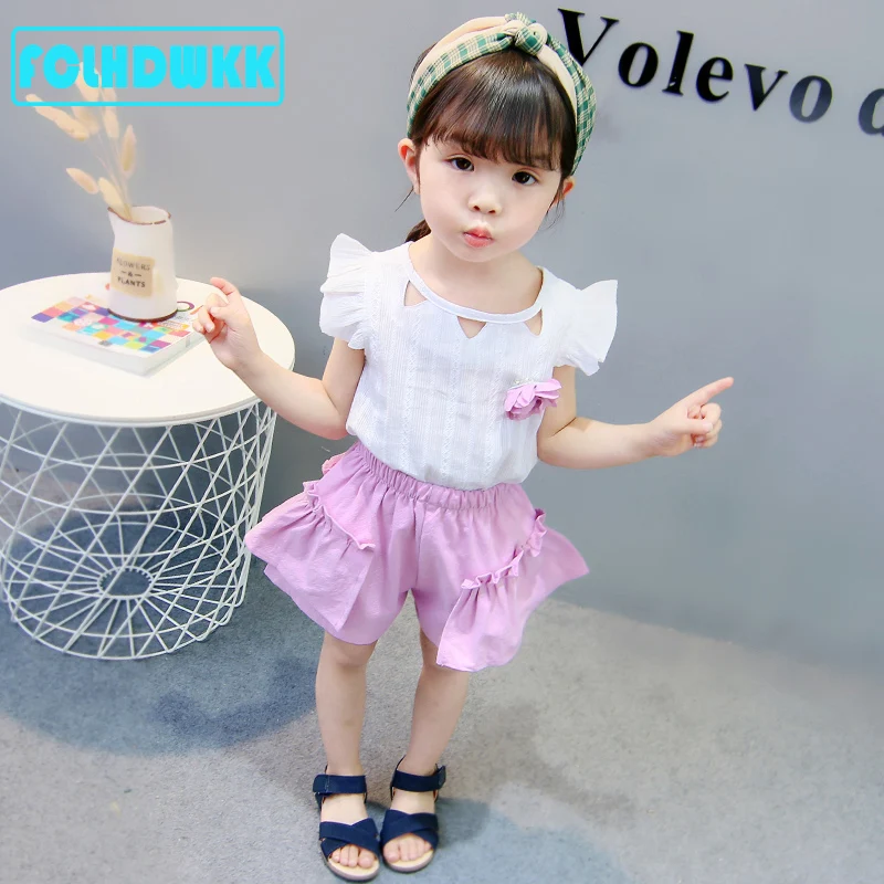 Комплект детской одежды из 2 предметов футболка без рукавов с круглым вырезом и