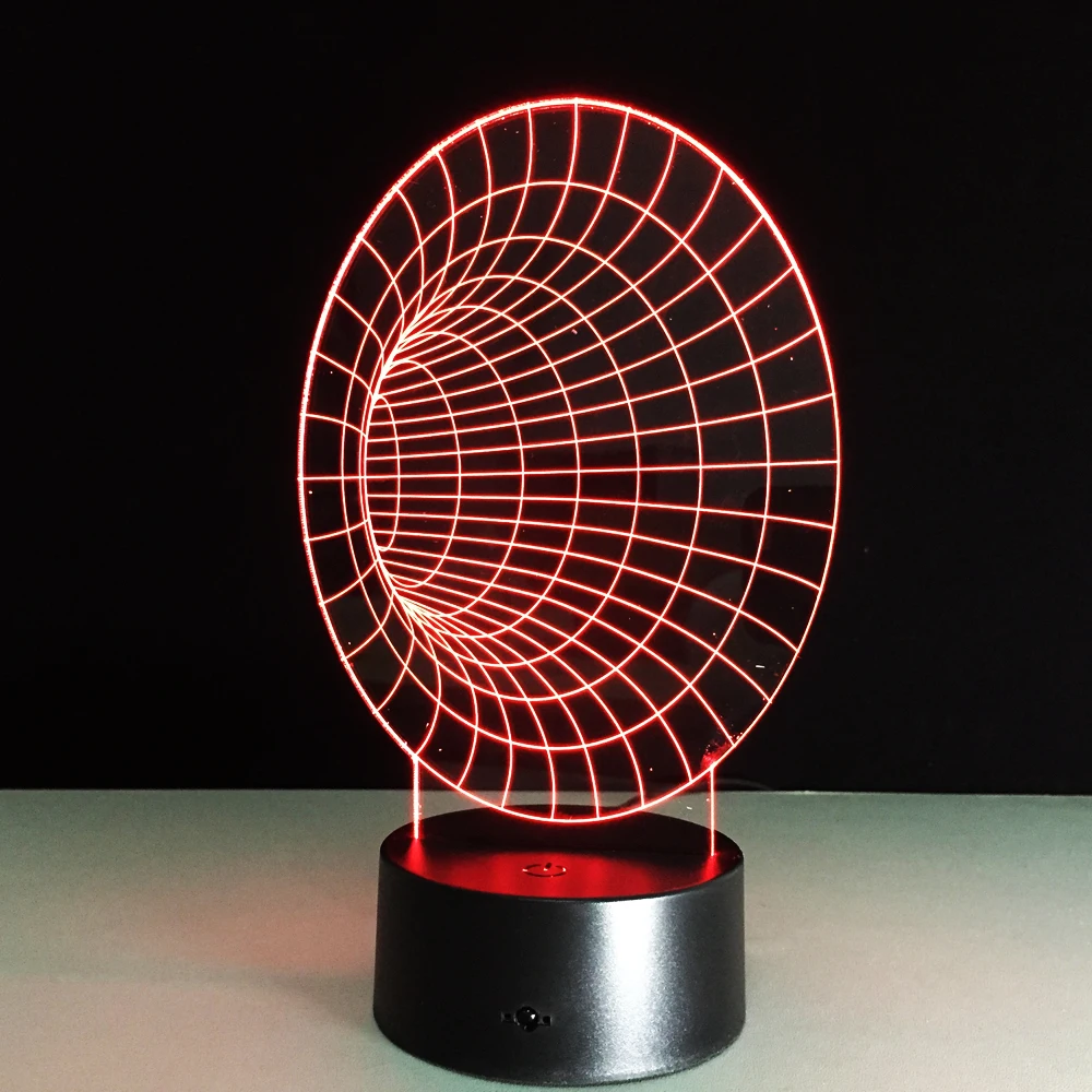 Художественный 3D лампа 7 цветов светодиодный ночник USB Настольный светильник