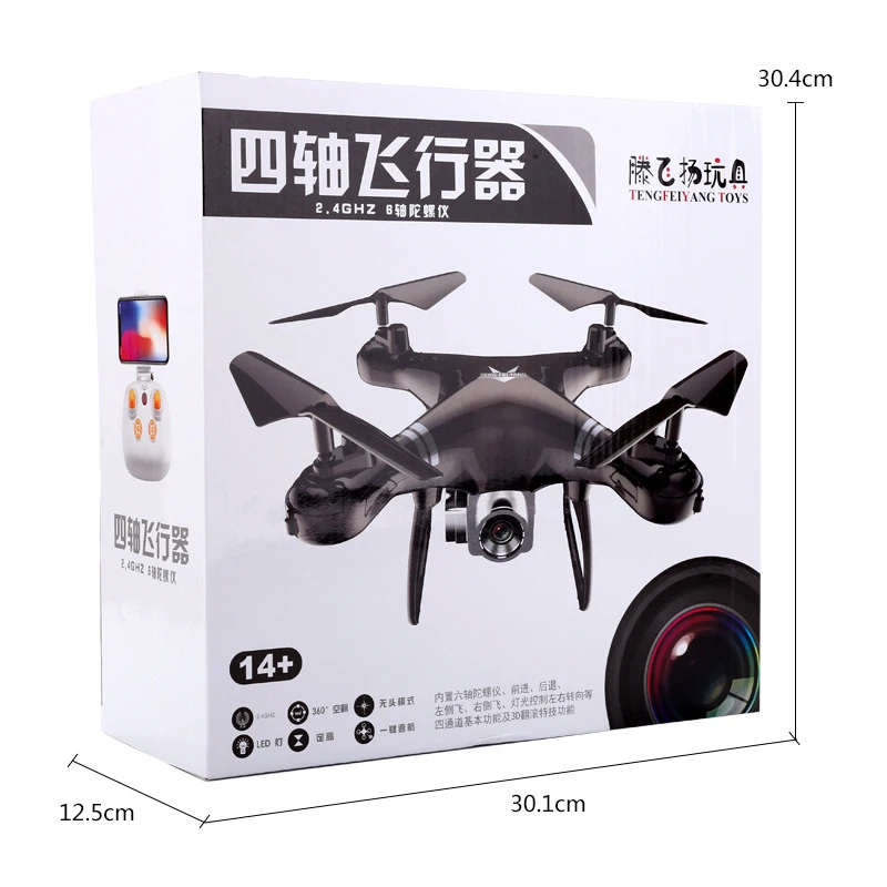 Радиоуправляемый Дрон с камерой HD 1080P Wi Fi FPV 360 рулонов режим VR Регулируемый