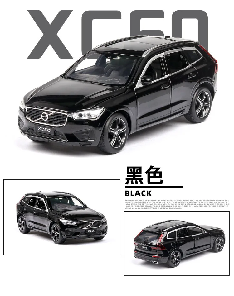 1/32 Литые и игрушечные транспортные средства XC60 модель автомобиля со звуком и светильник коллекция автомобиля игрушки для мальчика Детский подарок brinquedos