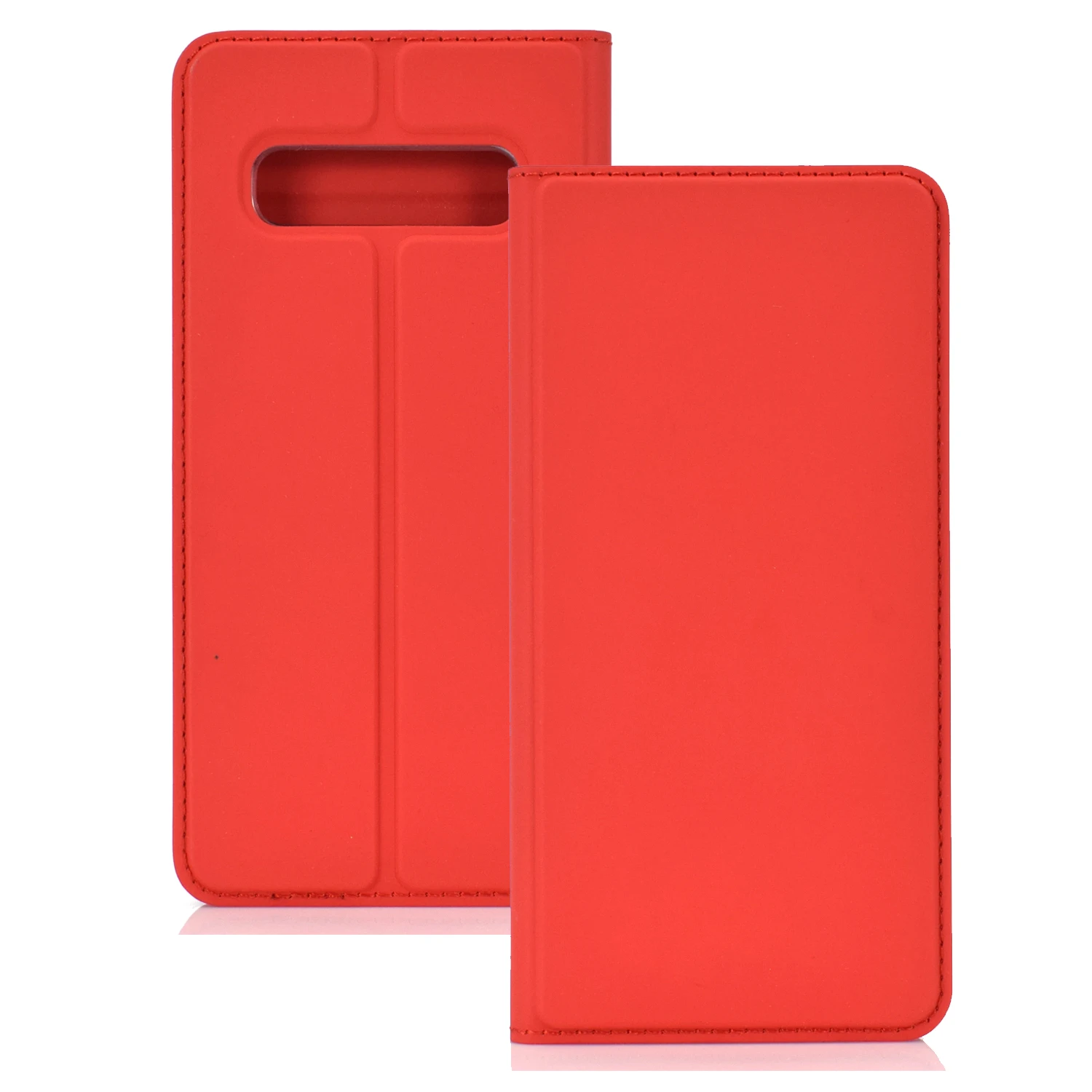 Ультратонкий Мягкий чехол-книжка из гладкой кожи на магните для samsung Galaxy S10 S9+ S8 A50 A70 A8 держатель для карт с подставкой