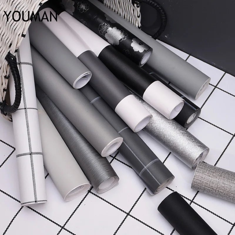 Настенная бумага s YOUMAN рулон настенной бумаги самоклеящаяся виниловая настенная
