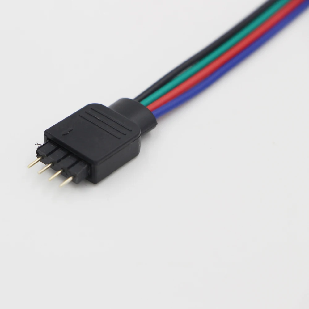 20 шт./лот solderless 4 pin RGB клеммы иголки мужской тип Двойная маленькая часть 3528 5050