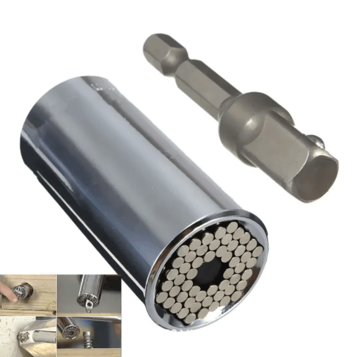 

50Set Universal Torque Wrench Head Set Socket Sleeve 7-19mm Power Drill Ratchet Bushing Spanner Key Magic Multi Hand Tools