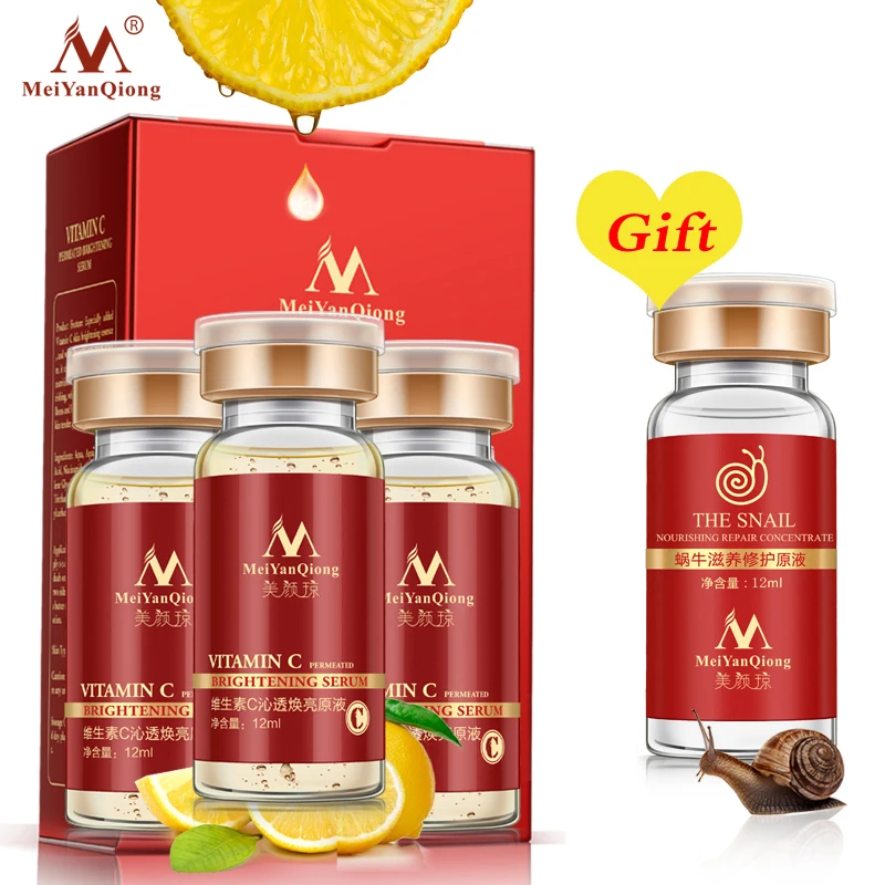 Антивозрастная отбеливающая сыворотка с витамином C 10 мл|face care serum|serum anti acnecream aging |