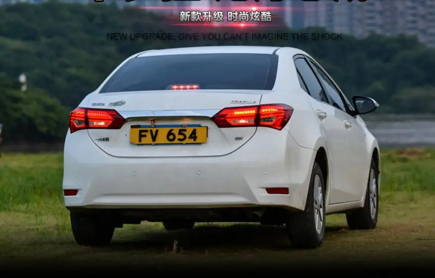 Один комплект фар для бампера автомобиля задние фонари для Corolla задний фонарь год светодиодные задние фары противотуманные фары Corolla задний фонарь
