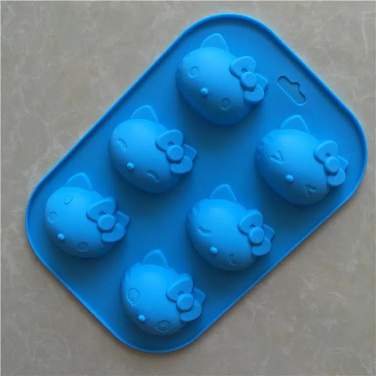 Силиконовая форма для торта 6 кошка DIY мыло ручной работы