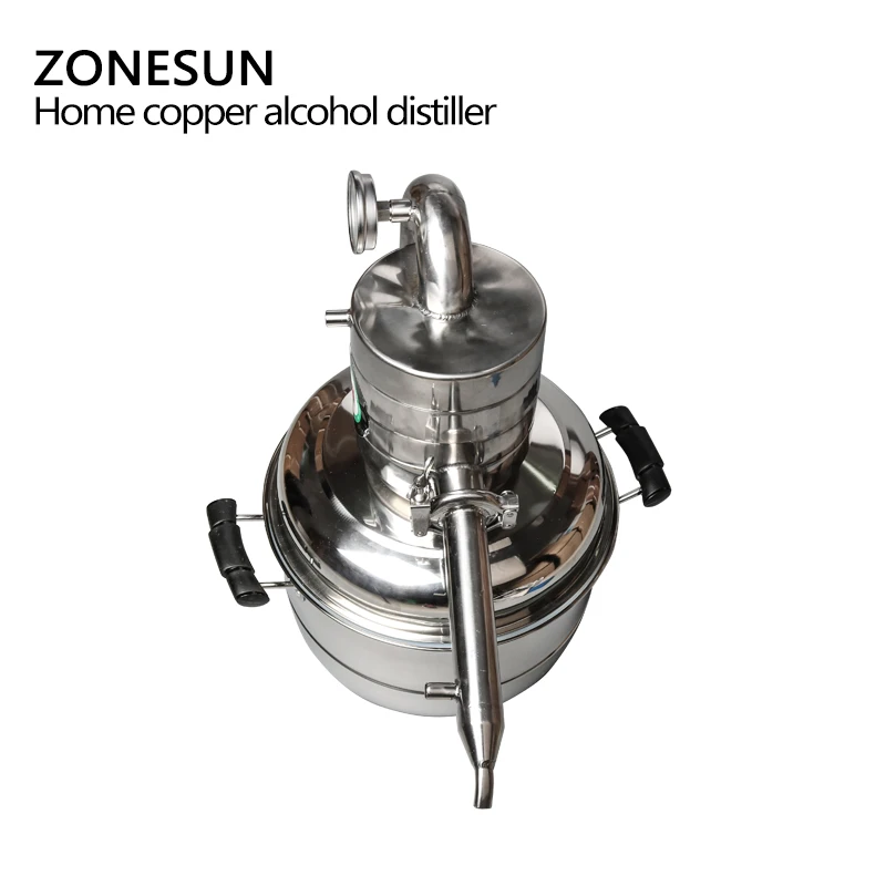 ZONESUN самодельный бойлер для дистилляции алкоголя из нержавеющей стали с лунным
