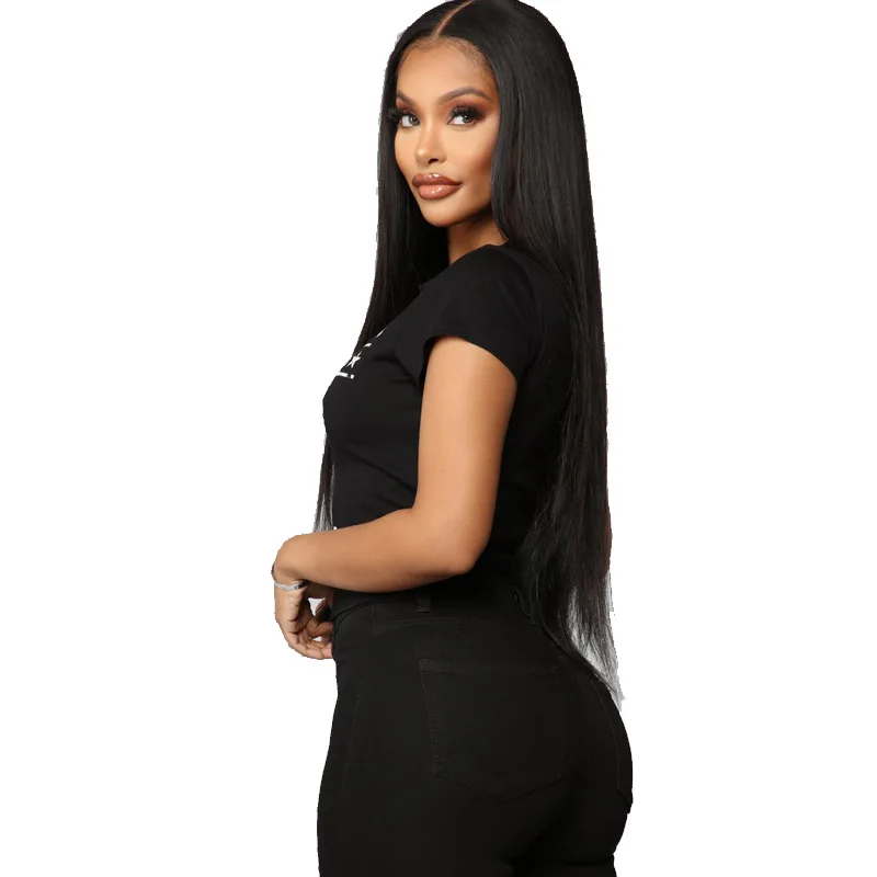 Женская футболка с буквенным принтом сексуальная облегающая коротким рукавом