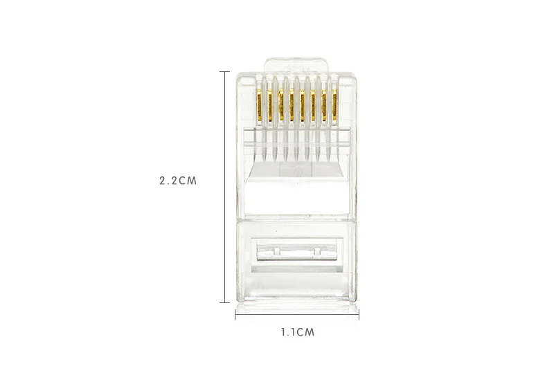 Cat5e RJ45 8P8C Plug UTP Connector 3U gold plating 100pcs/lot | Компьютеры и офис