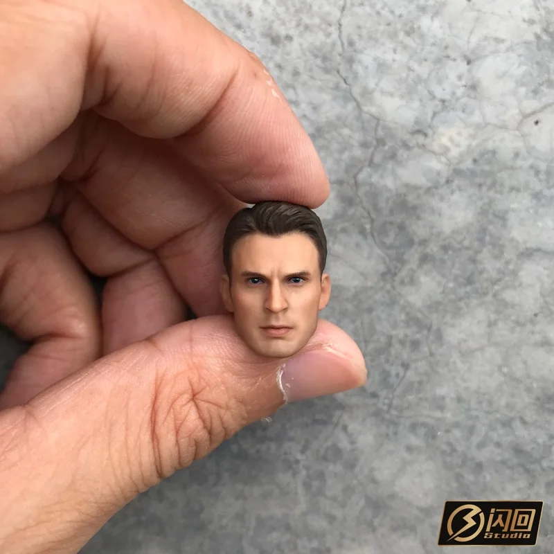 Captain America SHF Estartek Flashback 1/12 Человек-паук Капитан Америка Бэтмен Супермен голова лепить для " MEZCO Фигурка DIY - Цвет: Captain America SHF