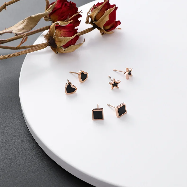 3 пар/компл. шар с сердечками серьги гвоздики со звёздочками 2019 Новый Для женщин