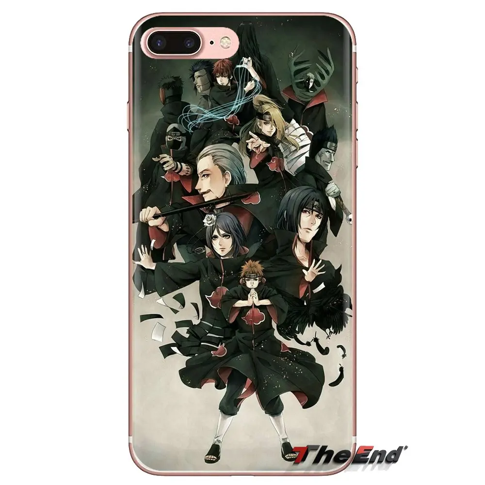 Прозрачный мягкий чехол для iPod Touch Apple iPhone 4 4S 5 5S SE 5C 6 6S 7 8 X XR XS Plus MAX Anime Naruto Akatsuki |