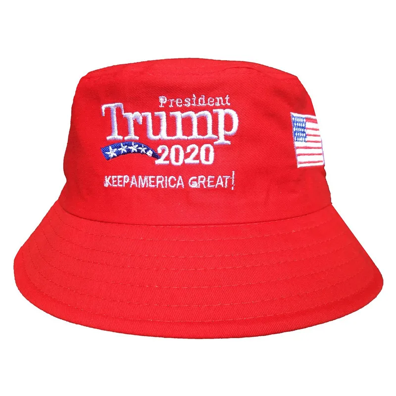 Trump 2020 Bucket Hat Summer Hats For Men Fisherman Women Hip Hop Cap American President Election Embroidery party hats | Дом и сад