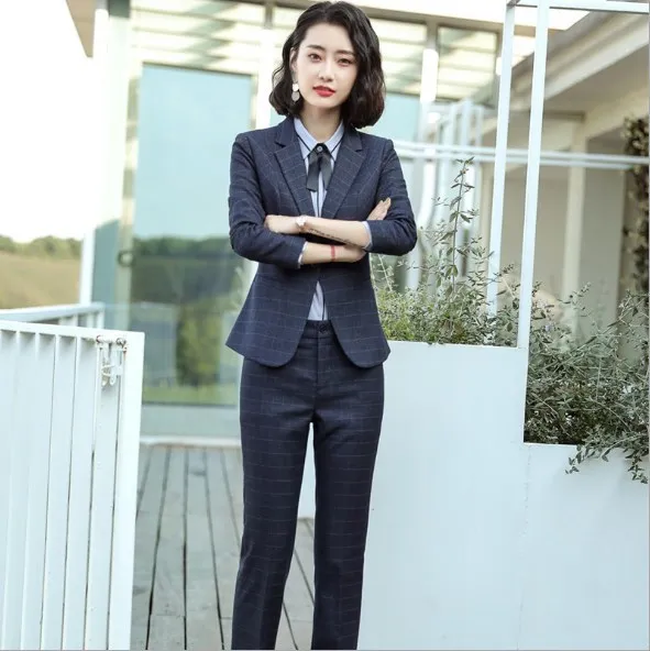 Женский офисный костюм Офисная форма формальные брюки с юбочкой для работы