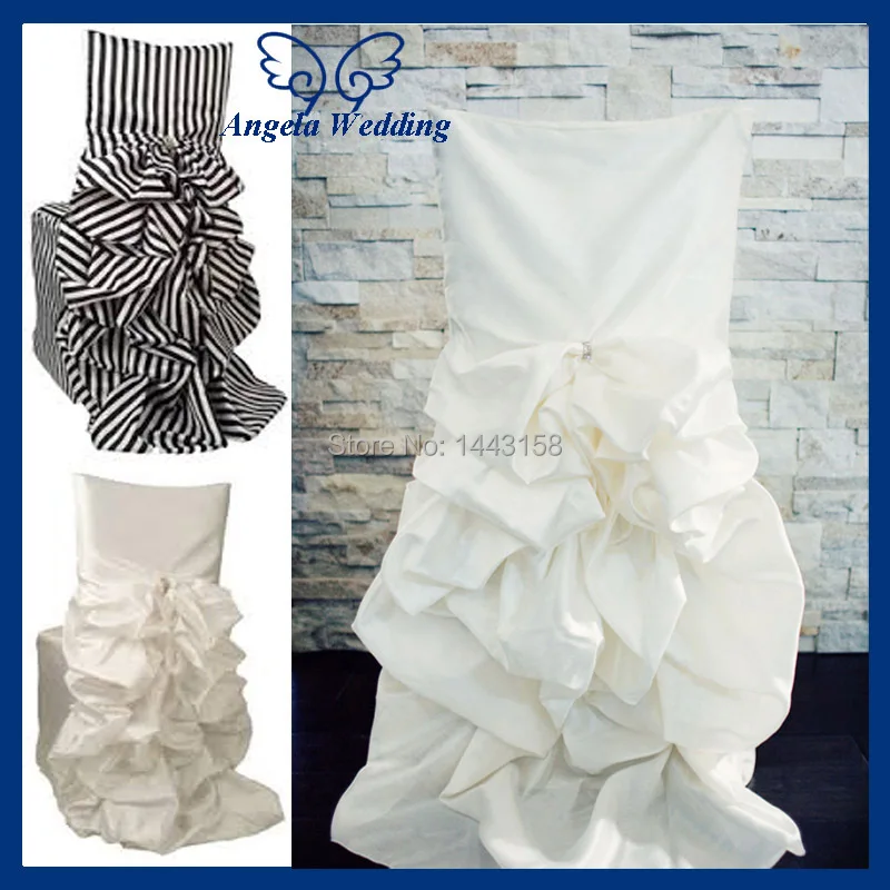 CH003 оптовая продажа Стандартный chiavari стул тафты гофрированный полосатый