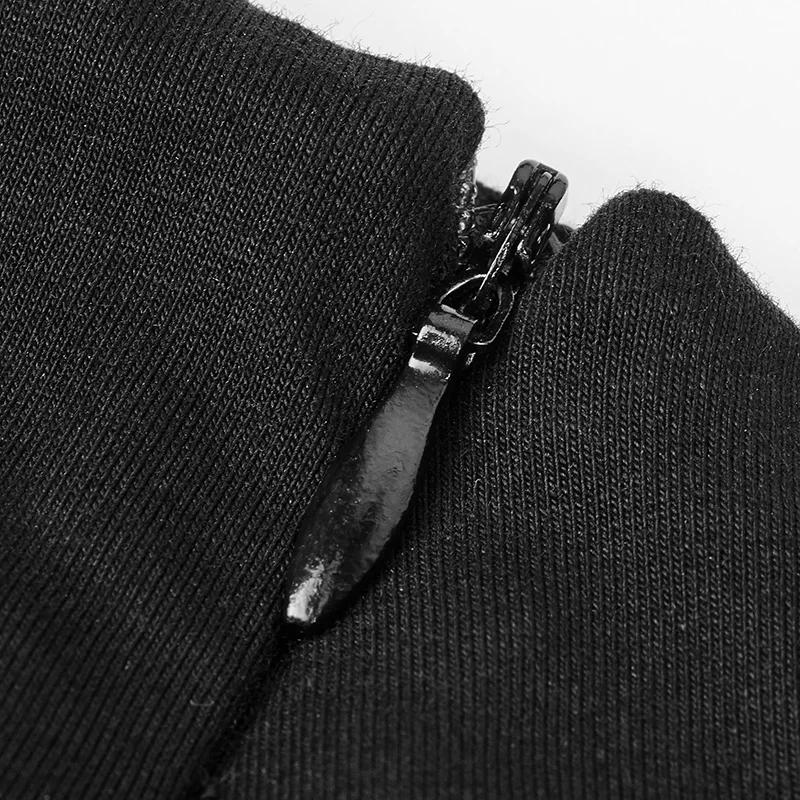 Панк Rave модное Черное вечернее готическое хлопковое асимметричное платье с