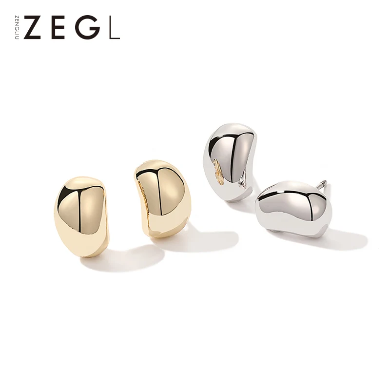 Женские серьги-гвоздики ZEGL sleep простые маленькие серьги для ногтей в форме кости |