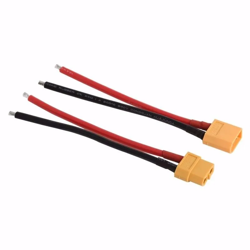 Штекерный Разъем XT60 для аккумулятора с силиконовым проводом 14 AWG|plug xt60|xt60 plugfemale