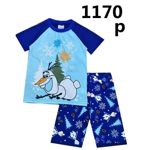 style 19 Новые детские пижамы с героями мультфильмов для маленьких мальчиков и девочек, детский пижамный комплект, Детская домашняя одежда с короткими рукавами, пижама, ночная рубашка, duan135 - Цвет: style 19