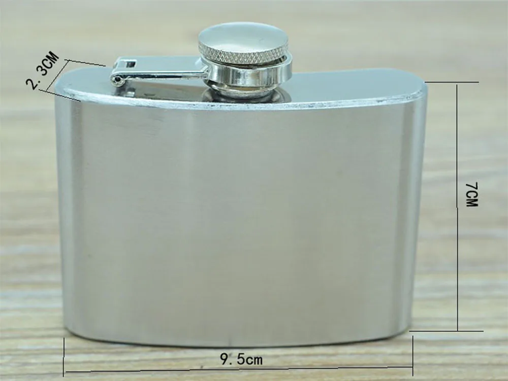 

120 pcs/lot 4 OZ Stainless Steel Hip Flask Whiskey Alcohol Liquor Cap Pocket Drinkware Wine Bottle Wedding Valentine's Day Gift