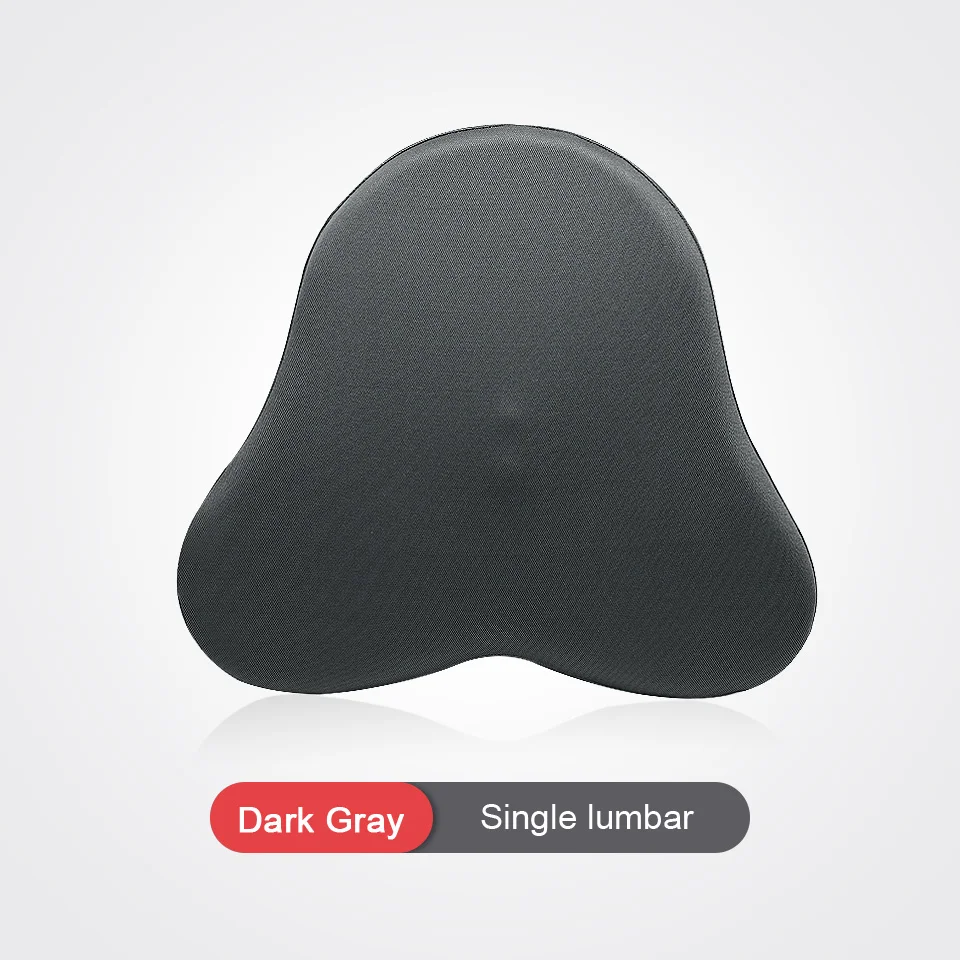 Dark Gray Lumbar LOEN U форма пены памяти подушка для автомобильных путешествий подушки для шеи, чтобы облегчить усталость авто подголовник поясничного Поддержка автомобиля офис - Цвет: Dark Gray Lumbar